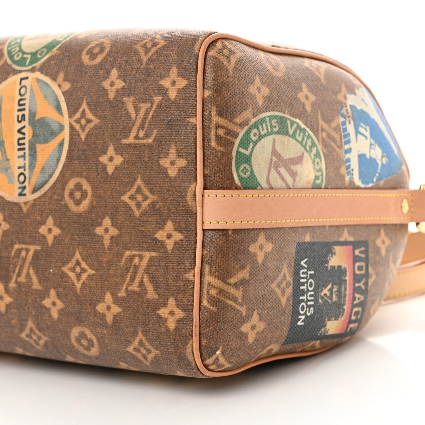 Monogram Hotel Labels Speedy Bandouliere 30