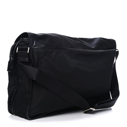 Prada Tessuto Nylon Saffiano Messenger Black 2 of 4