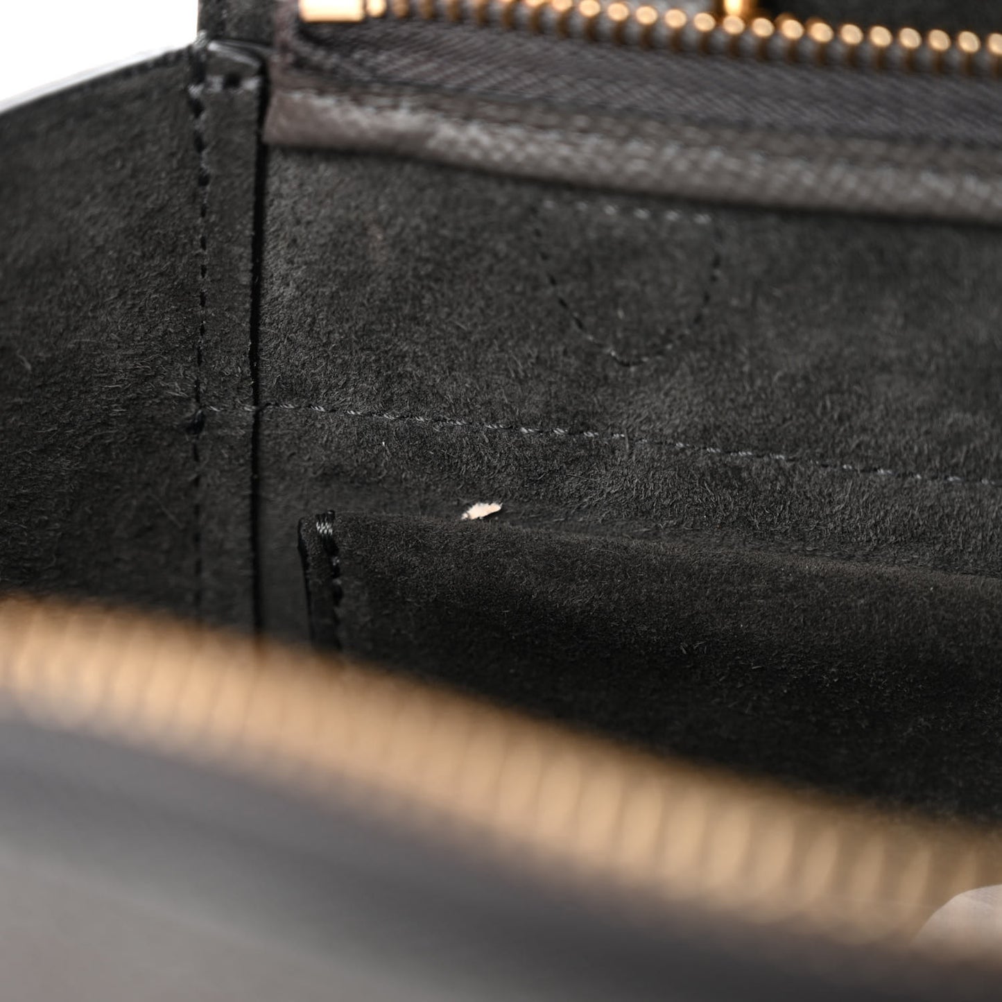 Grained Calfskin Micro Belt Bag Grey