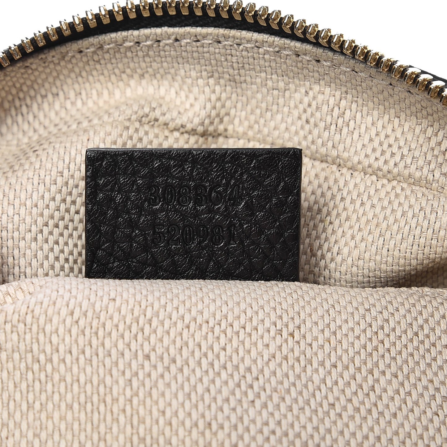 Pebbled Calfskin Small Soho Disco Bag Black
