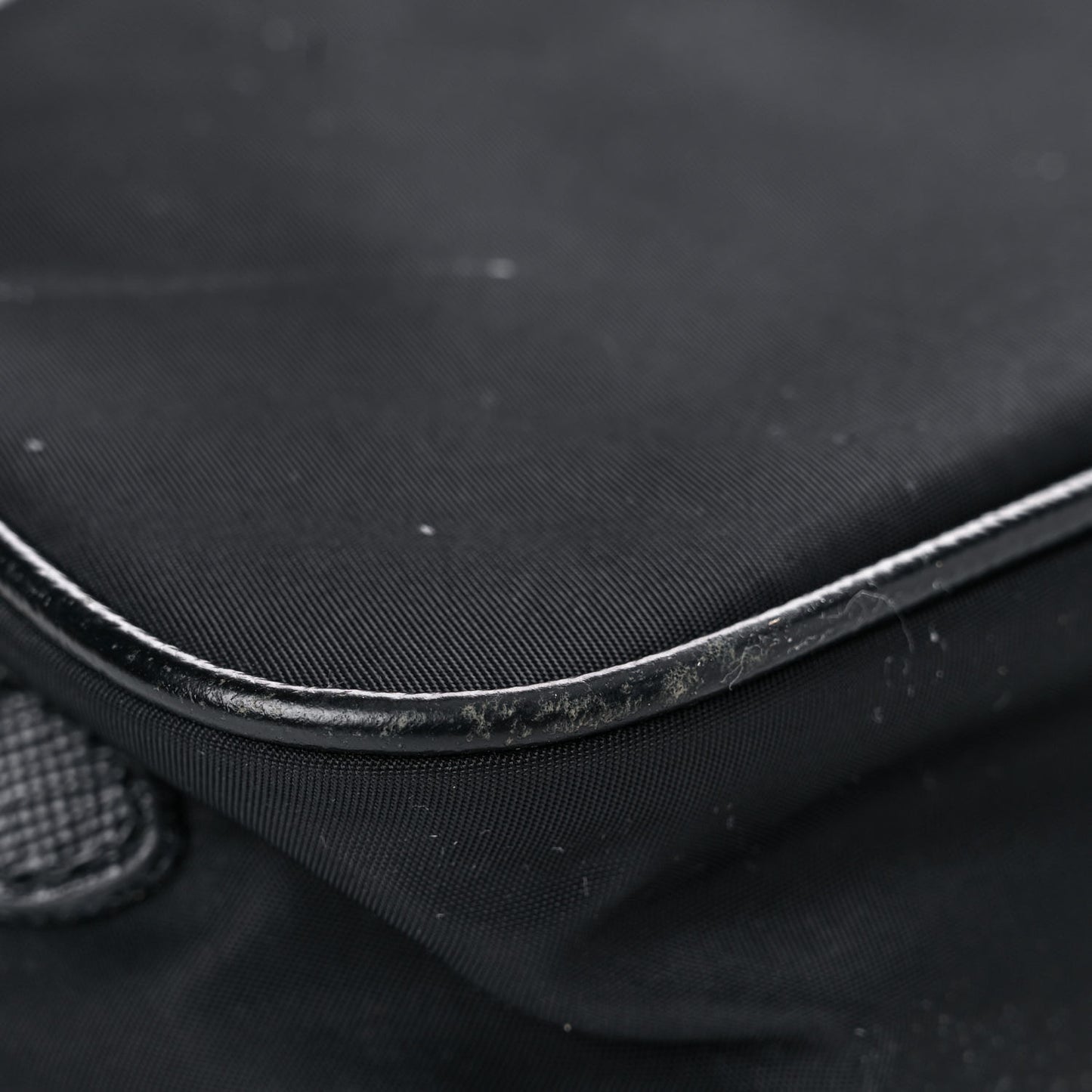 Tessuto Nylon Saffiano Small Crossbody Bag Black
