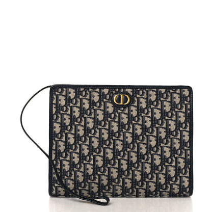 Christian Dior Oblique 30 Montaigne Pouch Blue 5 of 22