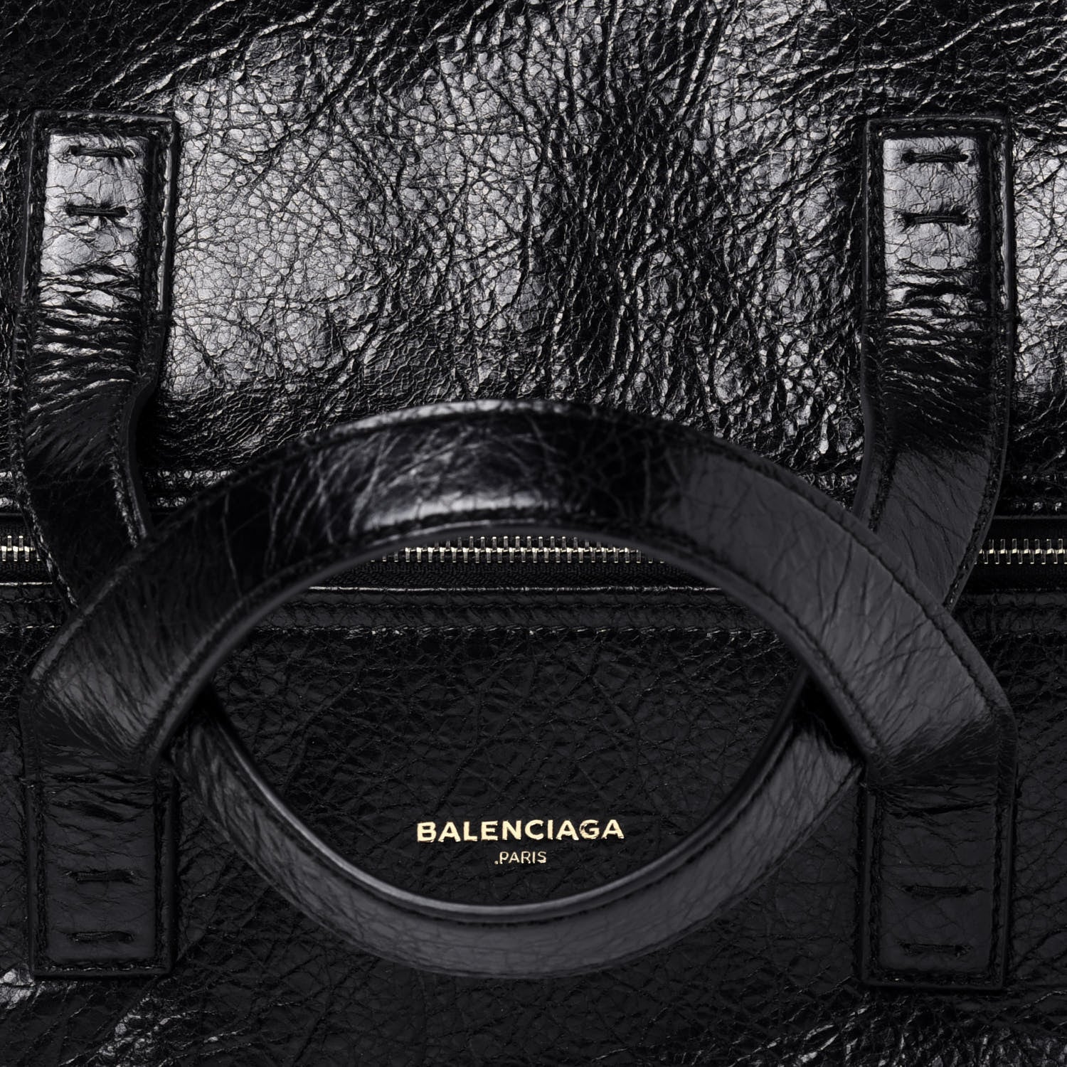 Balenciaga Agneau Arena Round Air Hobo Black 11 of 11