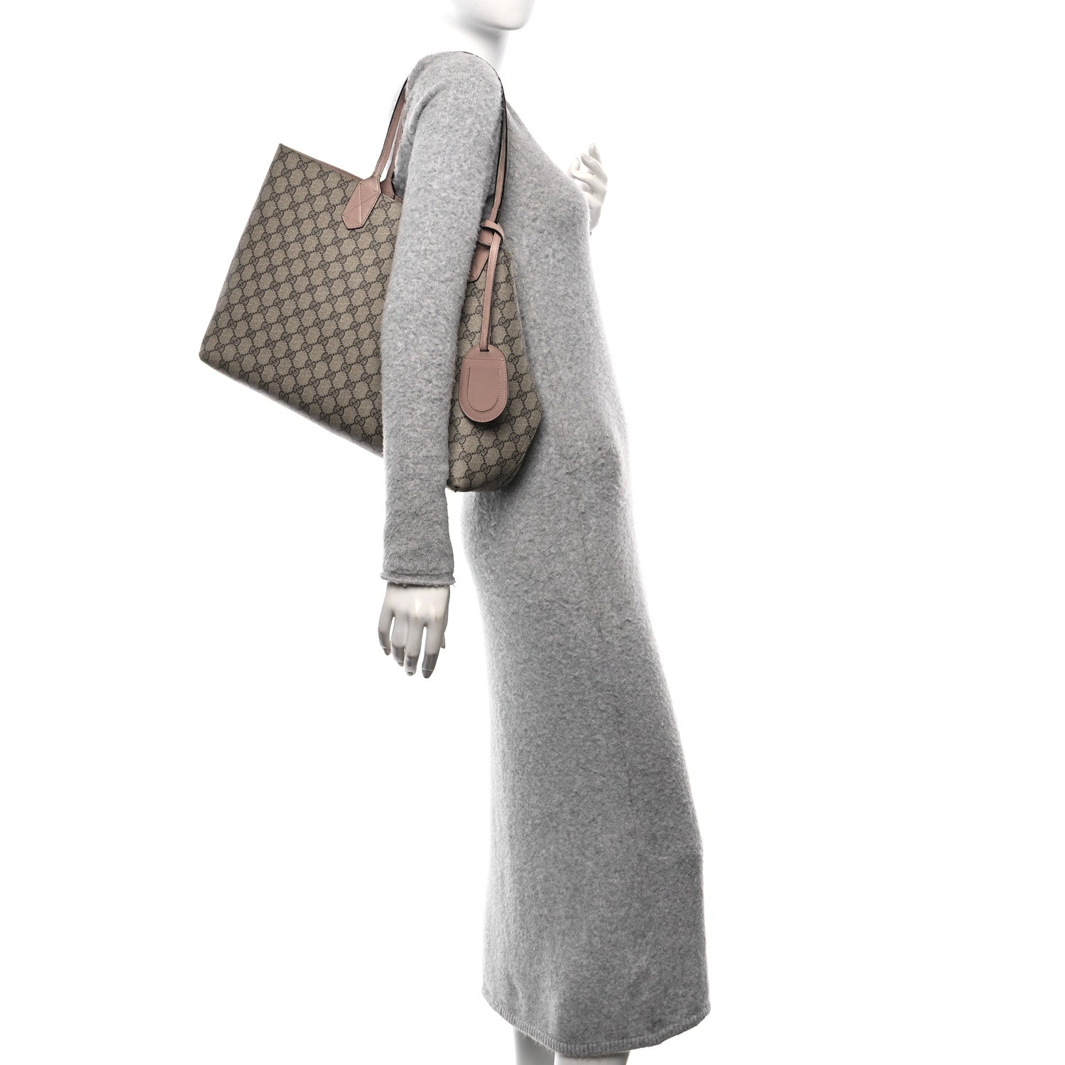 Gucci GG Supreme Monogram Medium Reversible Tote Beige Dark Cipria 3 of 15