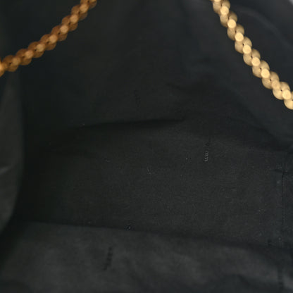 Fendi Vitello Grace King Karligraphy Chain Bucket Bag Black Bisquit 4 of 13
