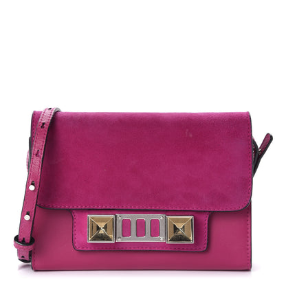 Proenza Schouler Calfskin Suede Tiny PS11 Classic Shoulder Bag Peony 1 of 10