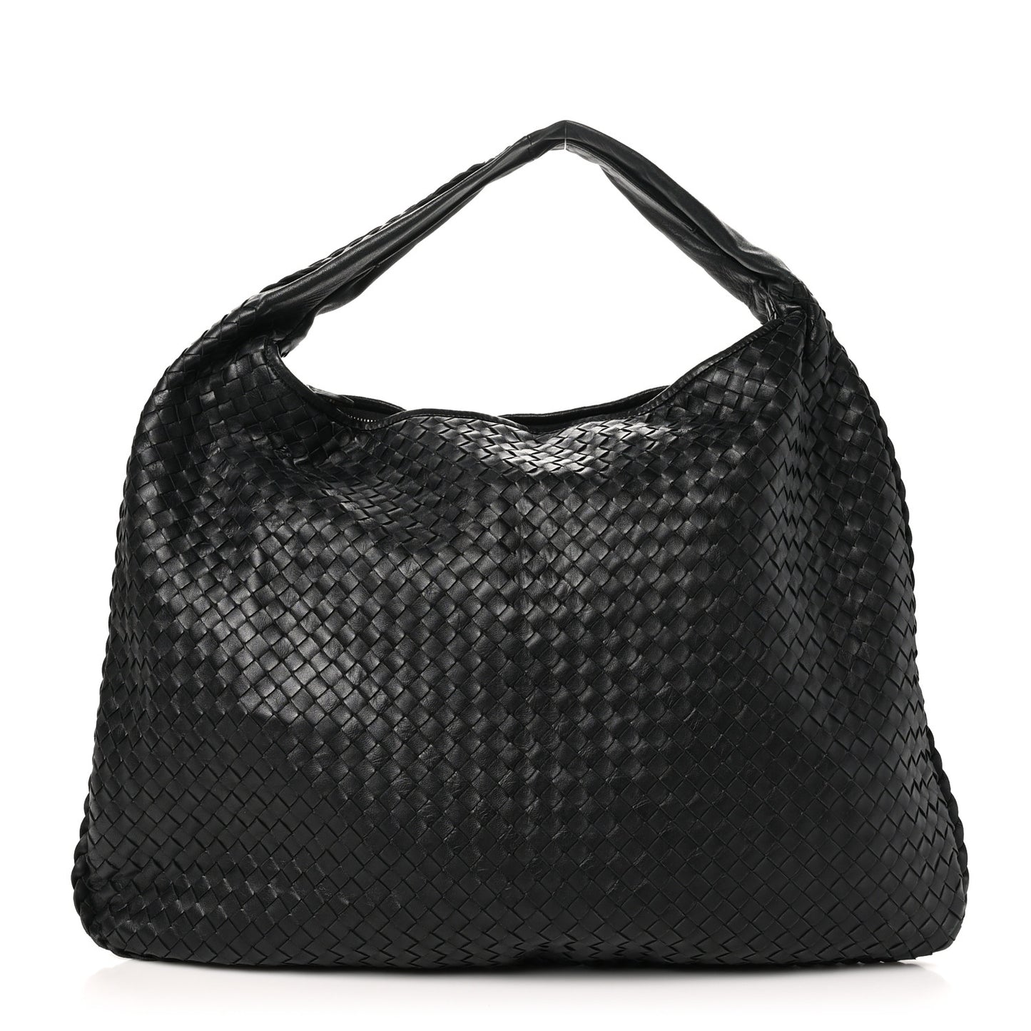 Nappa Intrecciato Maxi Veneta Hobo Black
