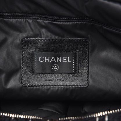 Chanel Nylon Tweed Small Coco Neige Bowler Black 6 of 11