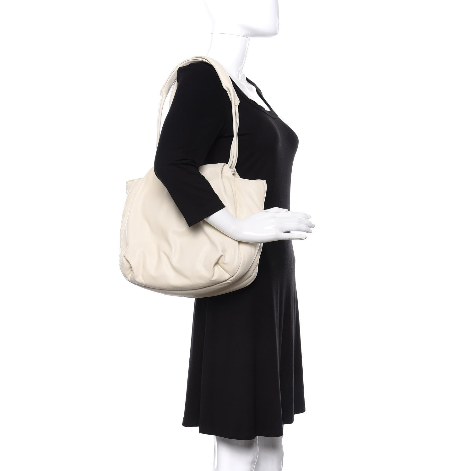 Celine Goatskin Pillow Bucket Bag White 2 of 11