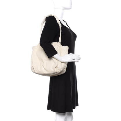 Celine Goatskin Pillow Bucket Bag White 2 of 11