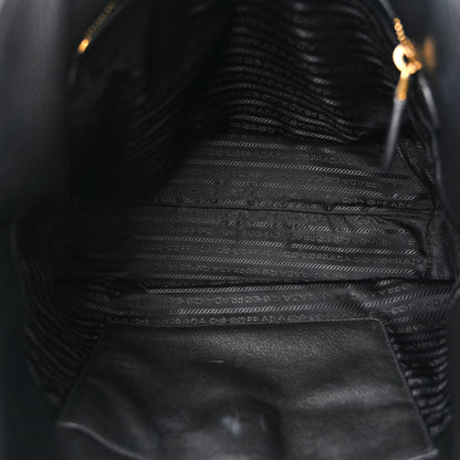 Prada Vitello Daino Pocket Shopping Tote Black 5 of 11