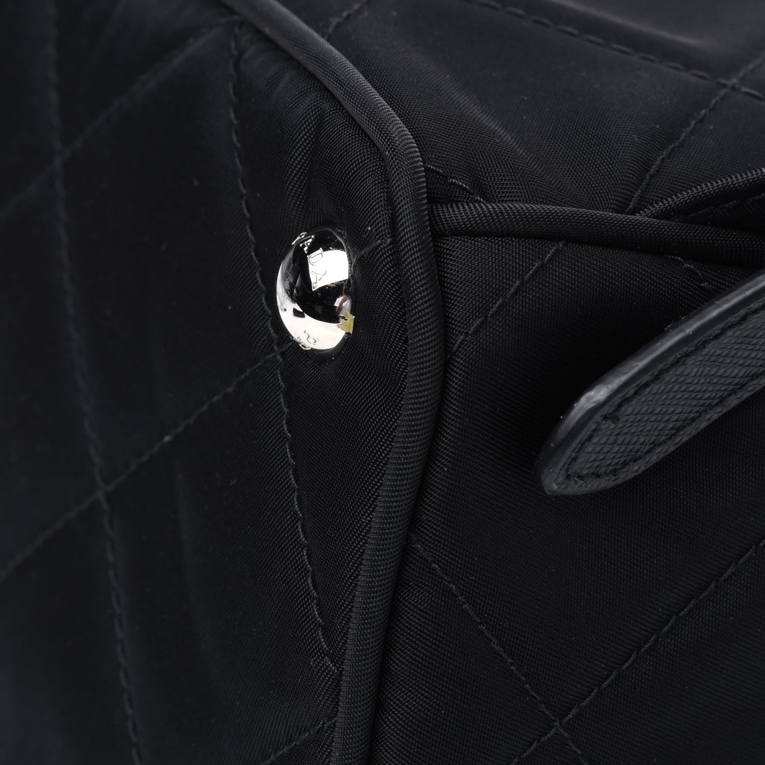 Prada Nylon Tessuto Impuntu Quilted Backpack Black 10 of 13