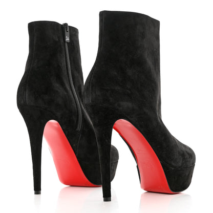 Christian Louboutin Suede Daf Booty 160 Ankle Boots 40.5 Black 4 of 9