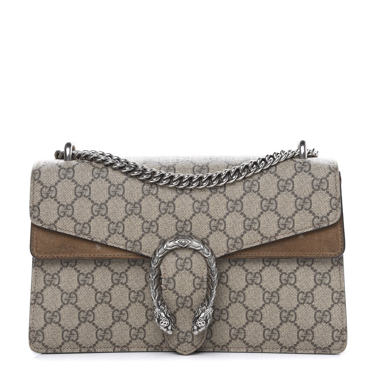 GG Supreme Monogram Small Dionysus Shoulder Bag Taupe
