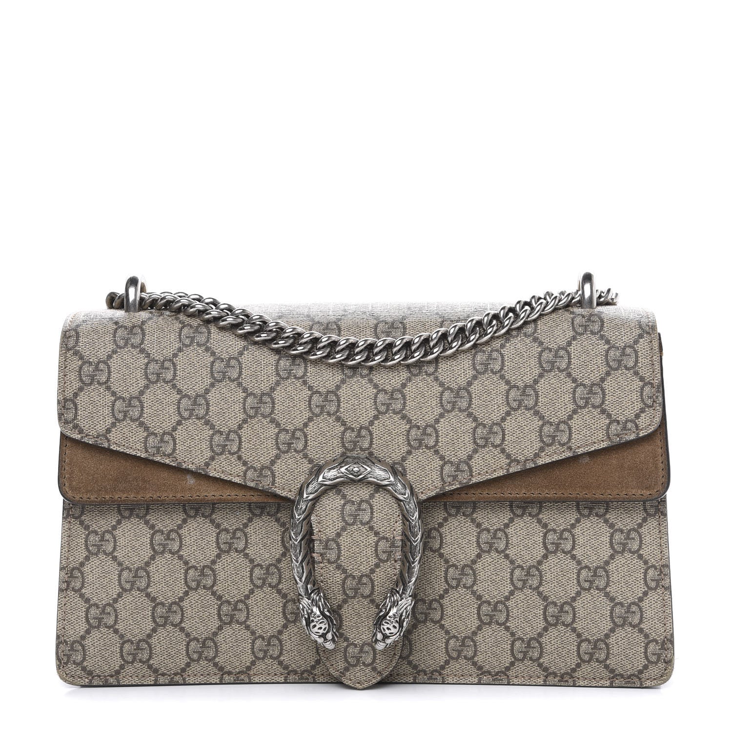 Gucci GG Supreme Monogram Small Dionysus Shoulder Bag Taupe 1 of 16
