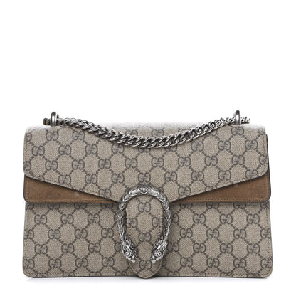 Gucci GG Supreme Monogram Small Dionysus Shoulder Bag Taupe 1 of 16