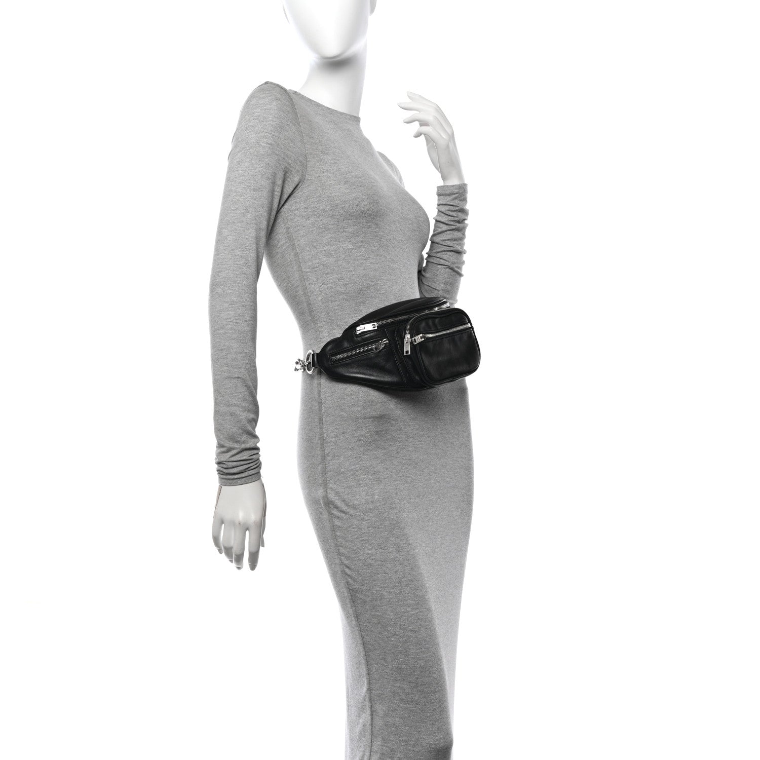Alexander Wang Lambskin Attica Belt Bag Black 2 of 11