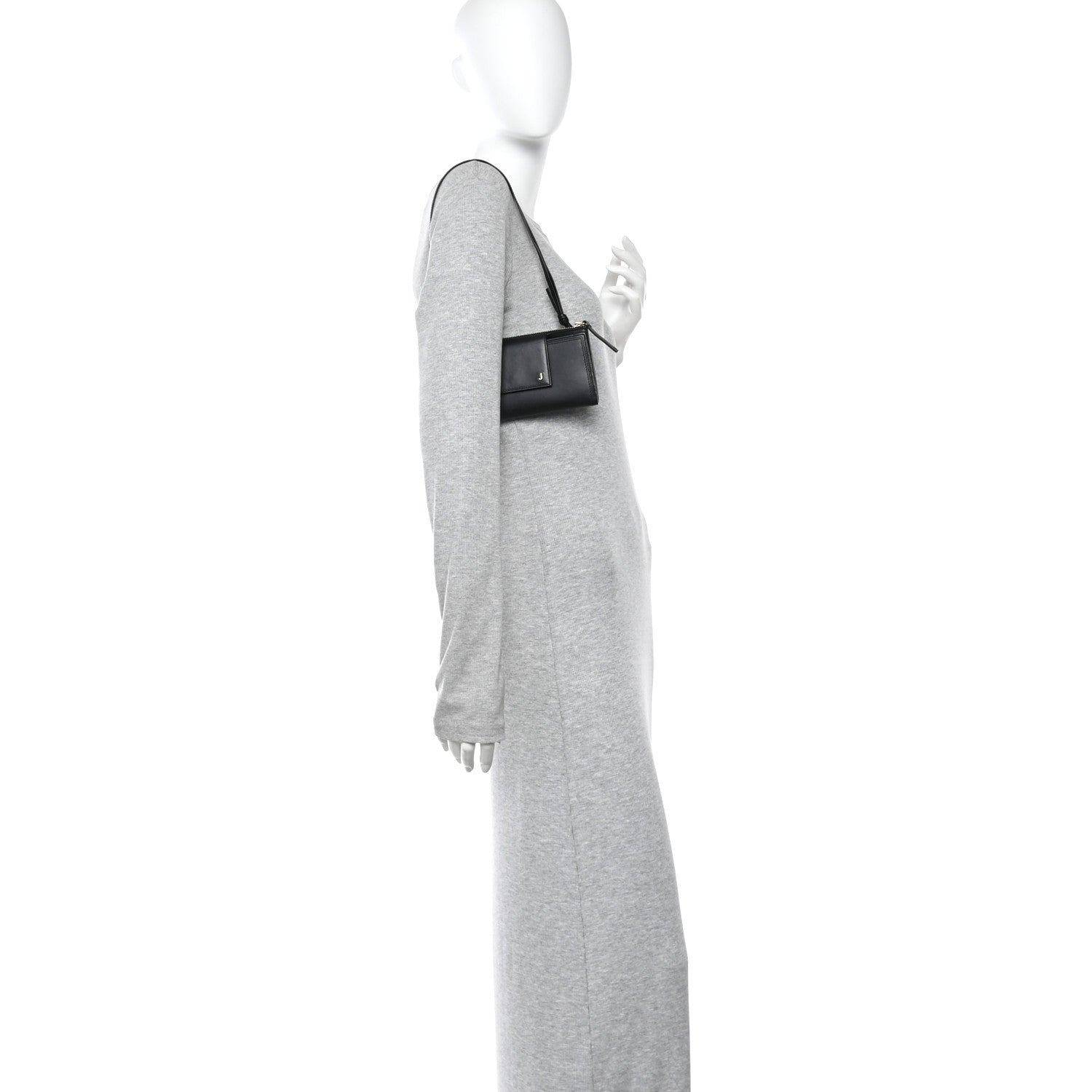 Jacquemus Calfskin Le Pichoto Shoulder Bag Black 2 of 11