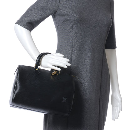Louis Vuitton Epi Speedy 25 Black 2 of 7