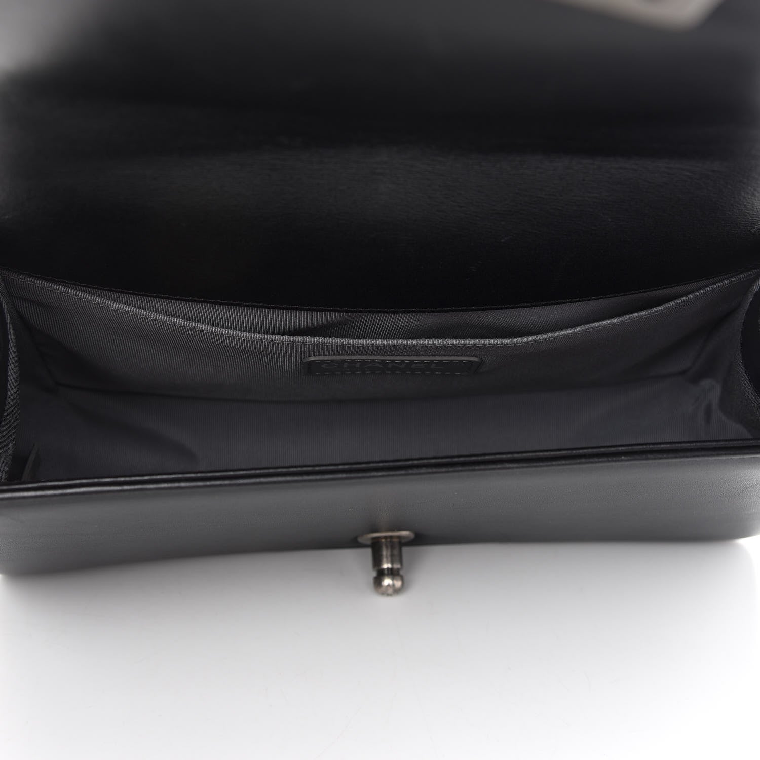 Chanel Metallic Calfskin Quilted Medium Boy Flap Black 4 of 8