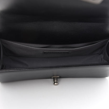 Chanel Metallic Calfskin Quilted Medium Boy Flap Black 4 of 8