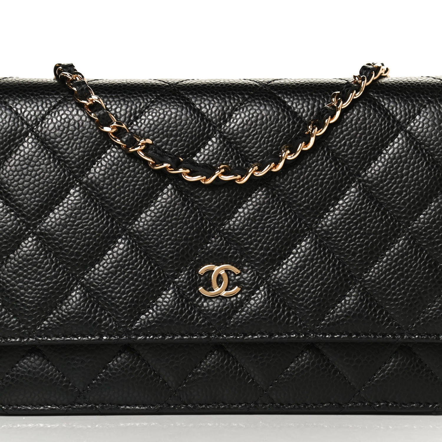 Chanel Caviar Quilted Wallet On Chain WOC Black 6 of 8