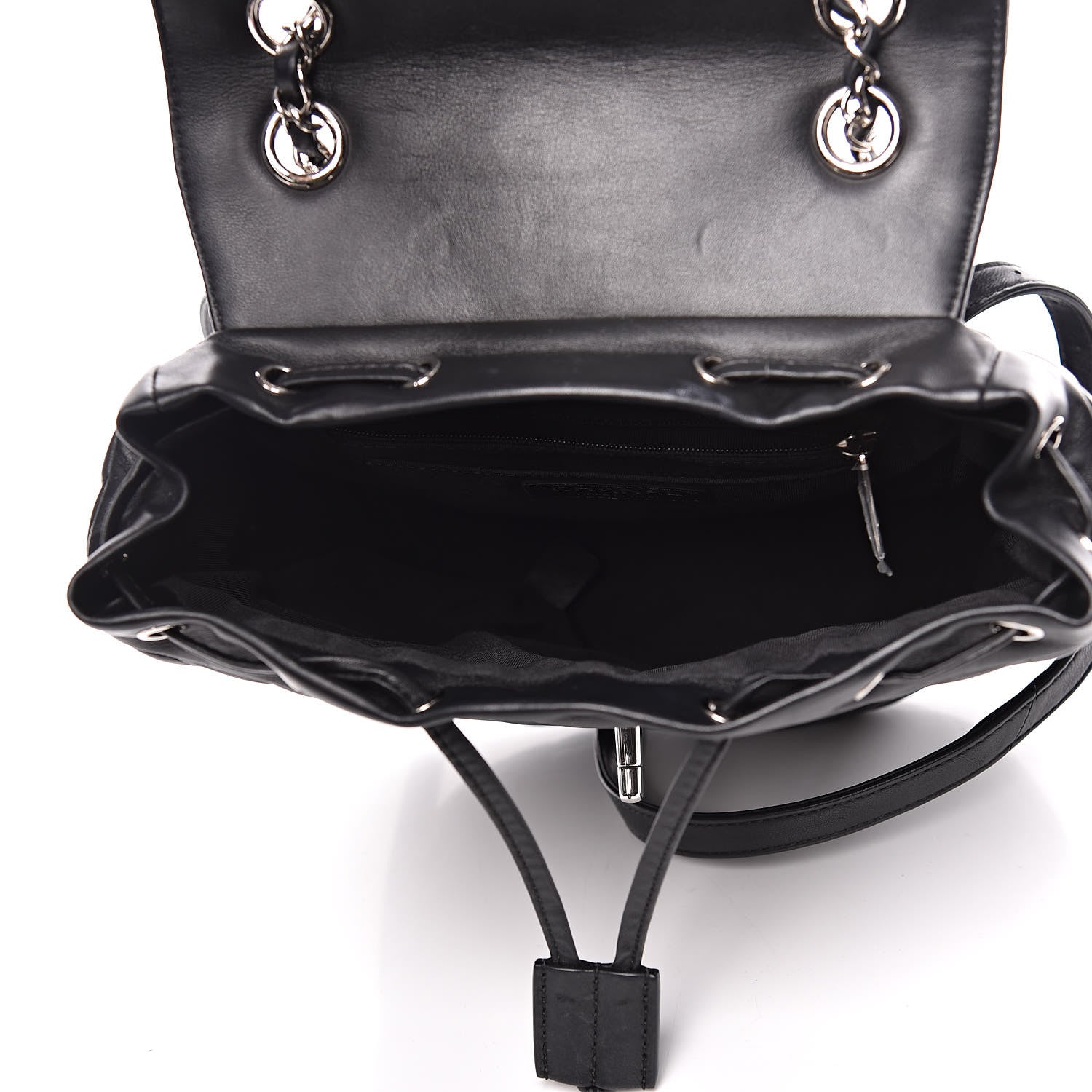 Chanel Lambskin Chevron Quilted Small Urban Spirit Backpack Black 5 of 10