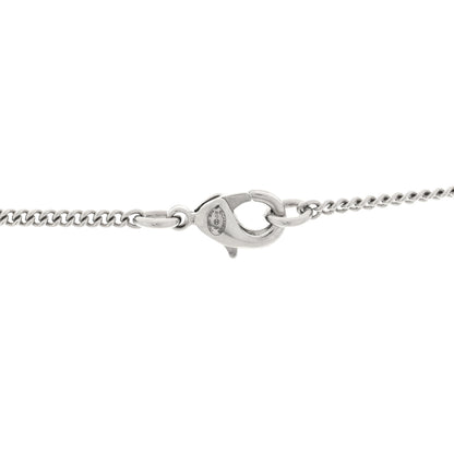 Chanel Crystal Baguette Large CC Necklace Silver Multicolor 4 of 5