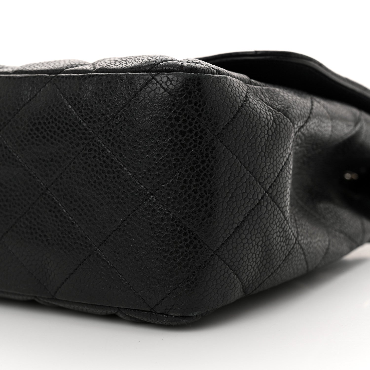 Chanel Caviar Quilted Jumbo Single Flap  Black 10 of 13