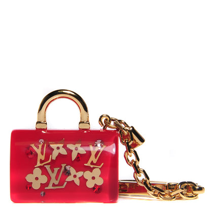 Louis Vuitton Resin Inclusion Speedy Bag Charm Key Chain Pomme D'Amour 3 of 5