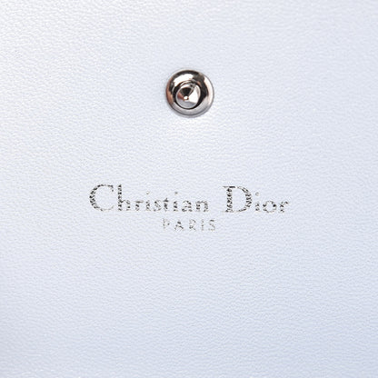 Christian Dior Grained Calfskin Cannage Diorama Elancee Wallet Sky Light 6 of 15