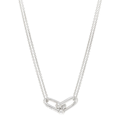 Tiffany Sterling Silver Double HardWear Link Pendant Necklace 1 of 4