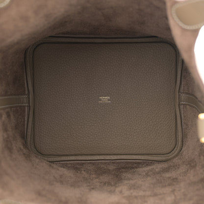 Hermes Taurillon Clemence Picotin Lock 22 MM Etoupe 5 of 11