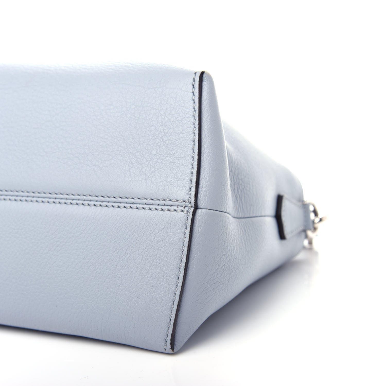 Fendi Vitello Dolce Chain Medium By The Way Boston Bag Azzurro Polvere Sand 9 of 10