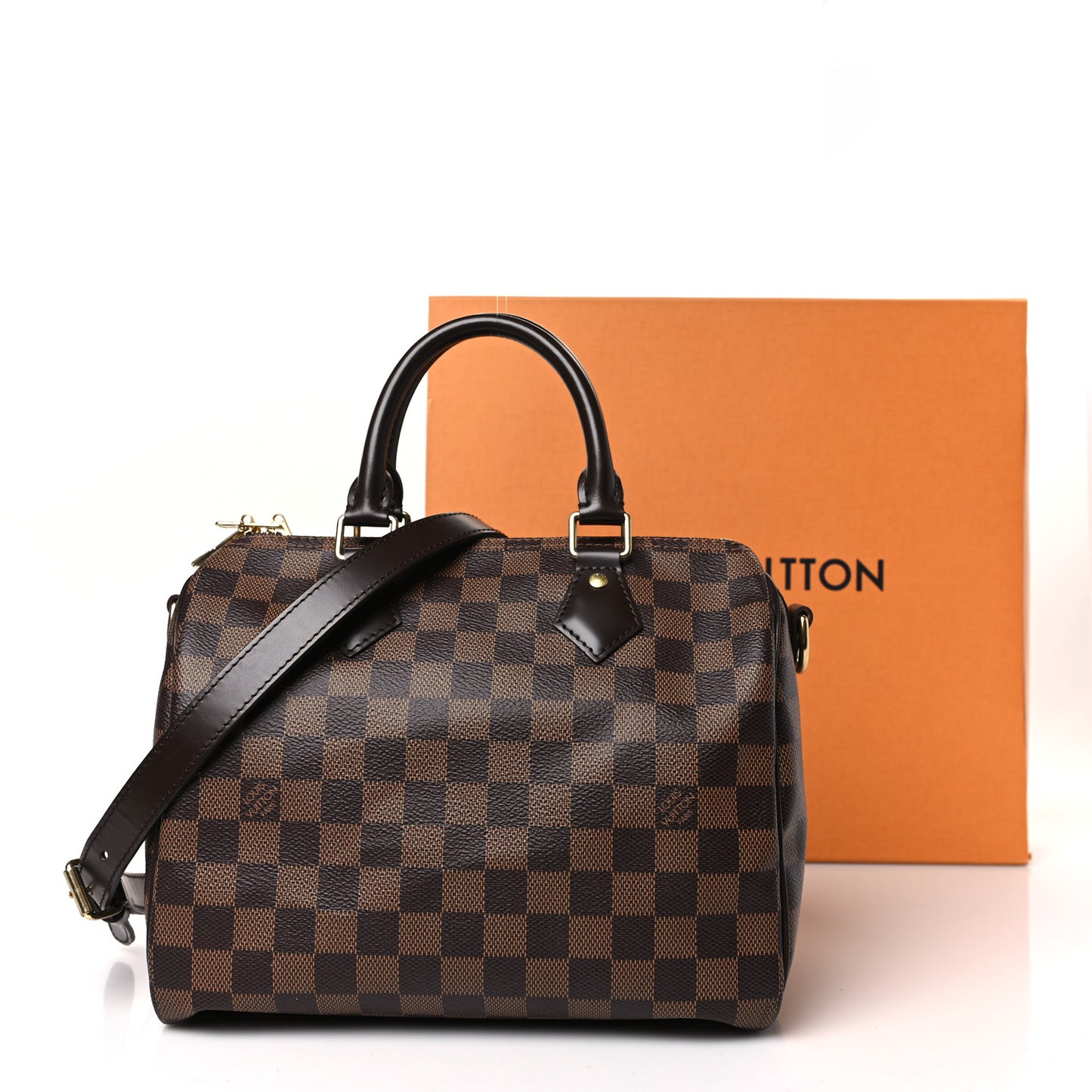 Damier Ebene Speedy Bandouliere 25
