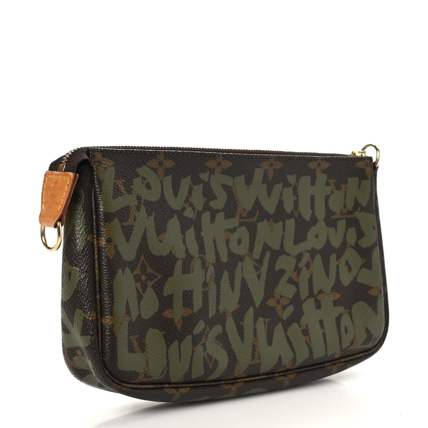 Louis Vuitton Monogram Graffiti Pochette Accessories Kaki 3 of 9