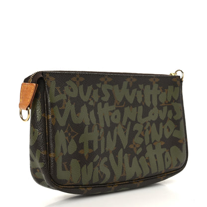 Louis Vuitton Monogram Graffiti Pochette Accessories Kaki 3 of 9