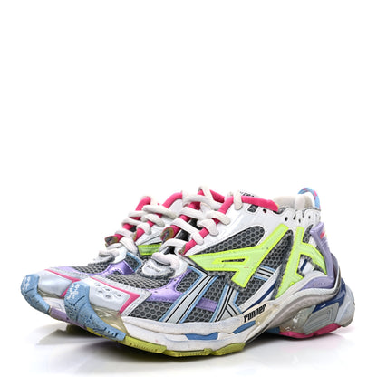 Balenciaga Mesh Rubber Womens Runner Sneakers 37 Multicolor 4 of 9