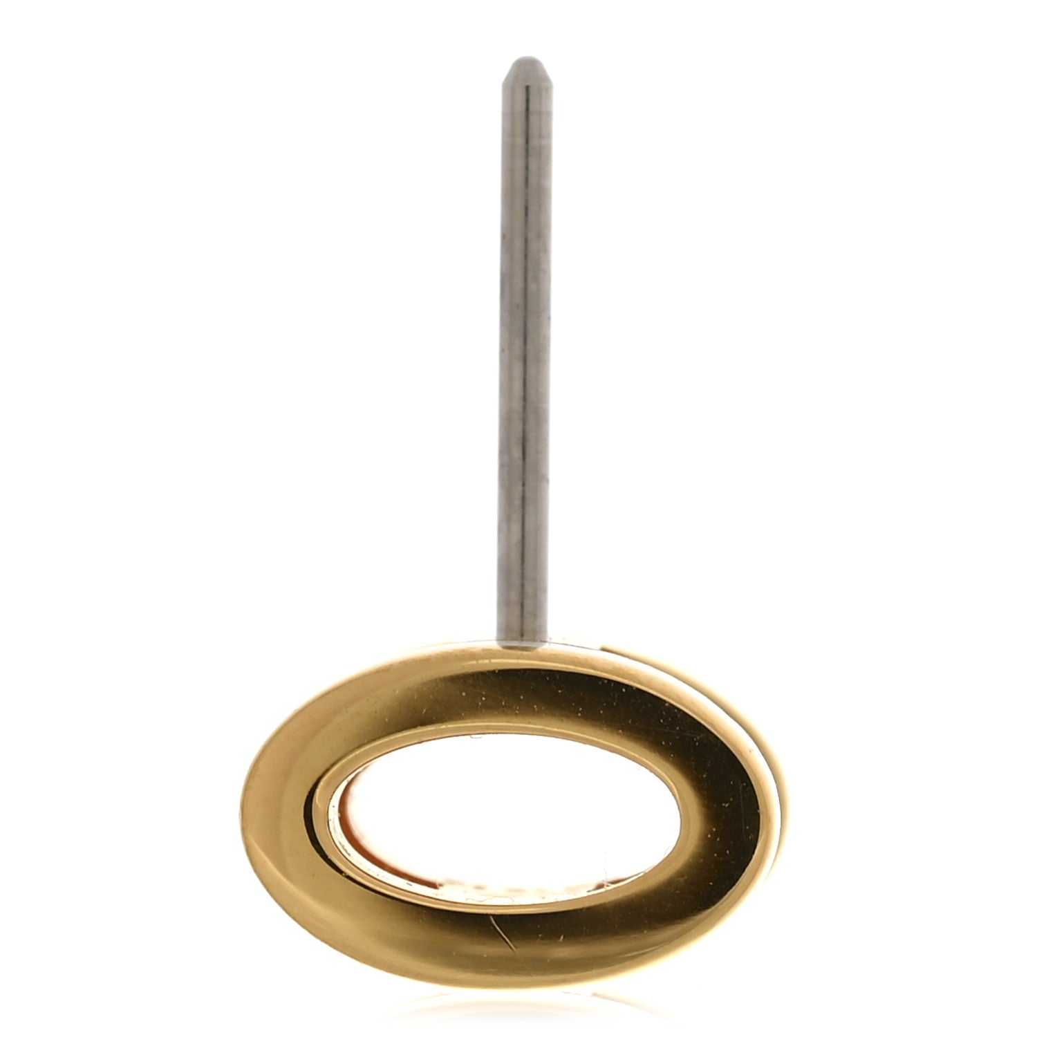 Hermes Gold Lacquered Pop H Earrings White 7 of 8