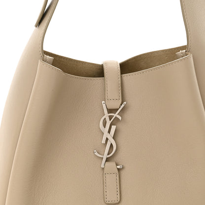 Saint Laurent Smooth Calfskin Small Le 5 A 7 Soft Hobo Sea Salt 8 of 10