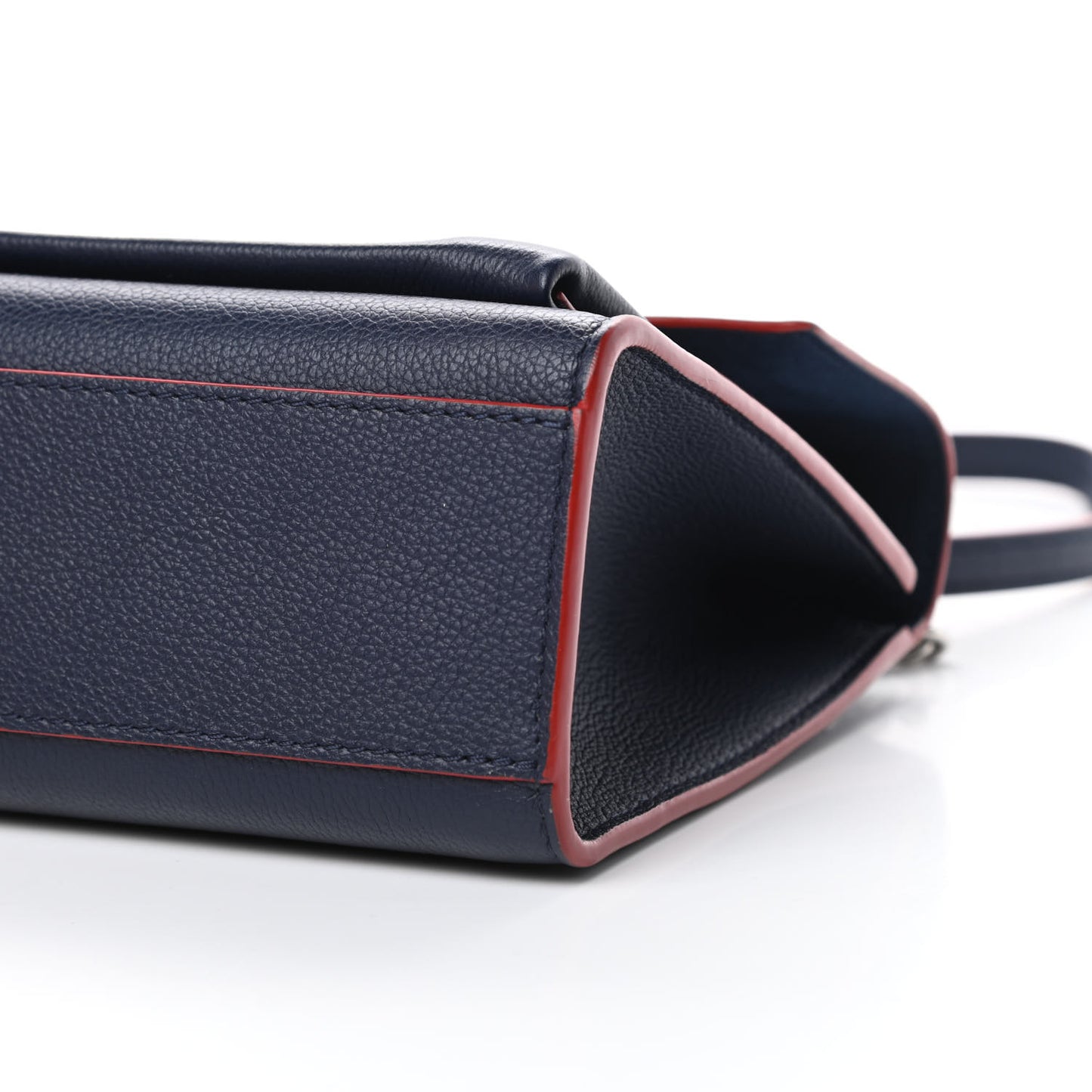 Soft Calfskin Mylockme Chain Bag BB Marine Rouge