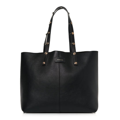 Versace Calfskin Palazzo Tote Black 1 of 12