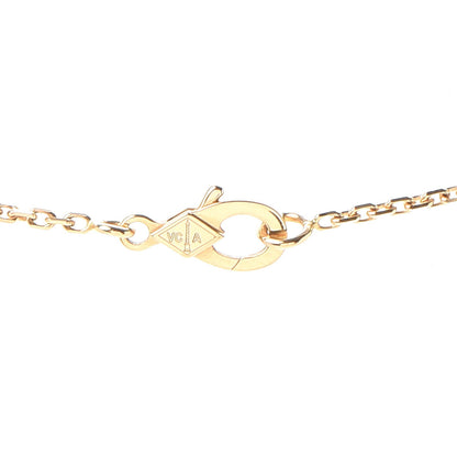 Van Cleef & Arpels 18K Yellow Gold Tiger Eye Vintage Alhambra Pendant Necklace 5 of 8