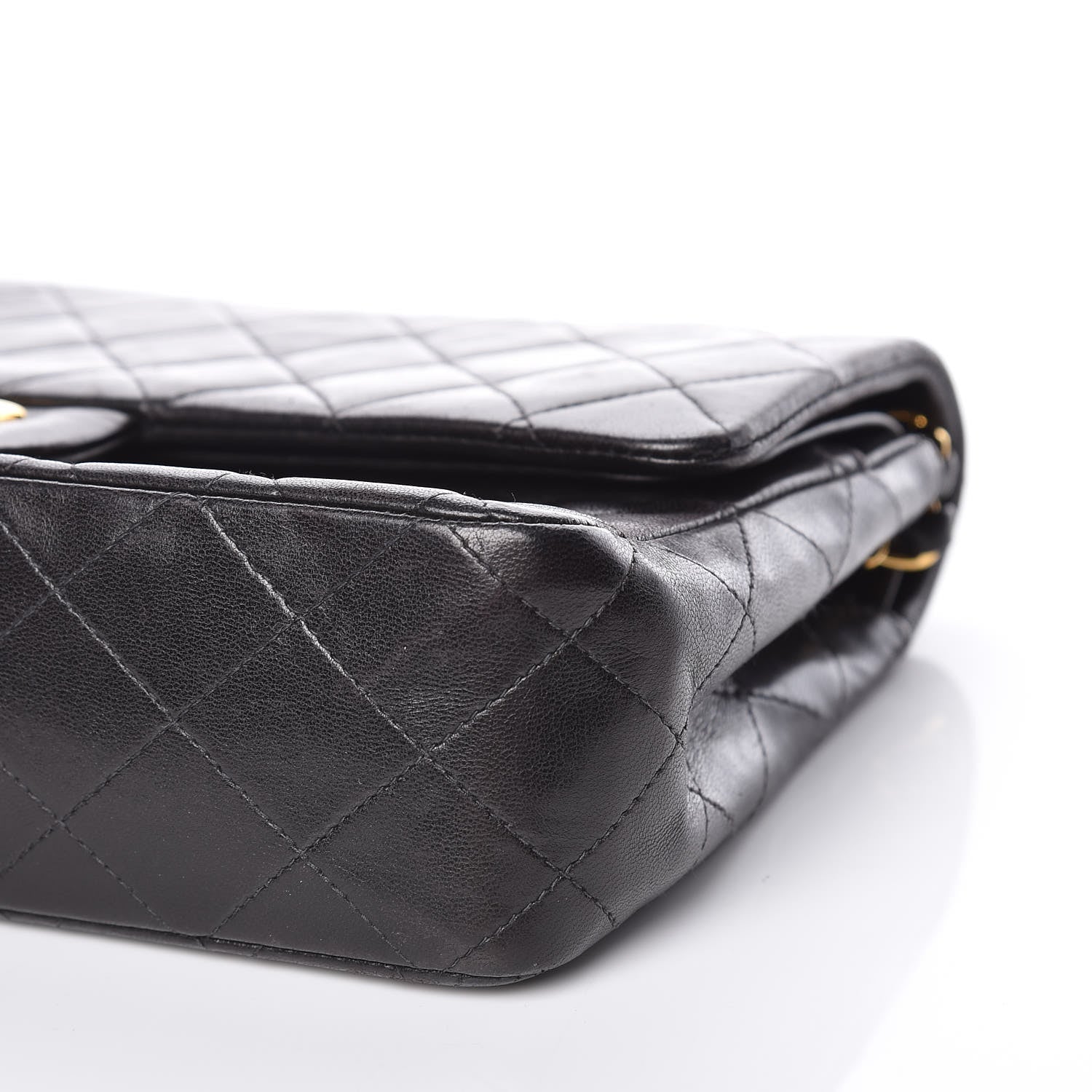 Chanel Lambskin Quilted Medium Double Flap Black 8 of 9
