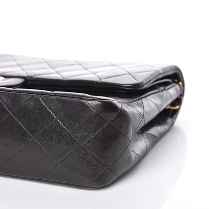 Chanel Lambskin Quilted Medium Double Flap Black 8 of 9