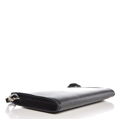 Louis Vuitton Epi Pochette Accessories 24 Black 4 of 13