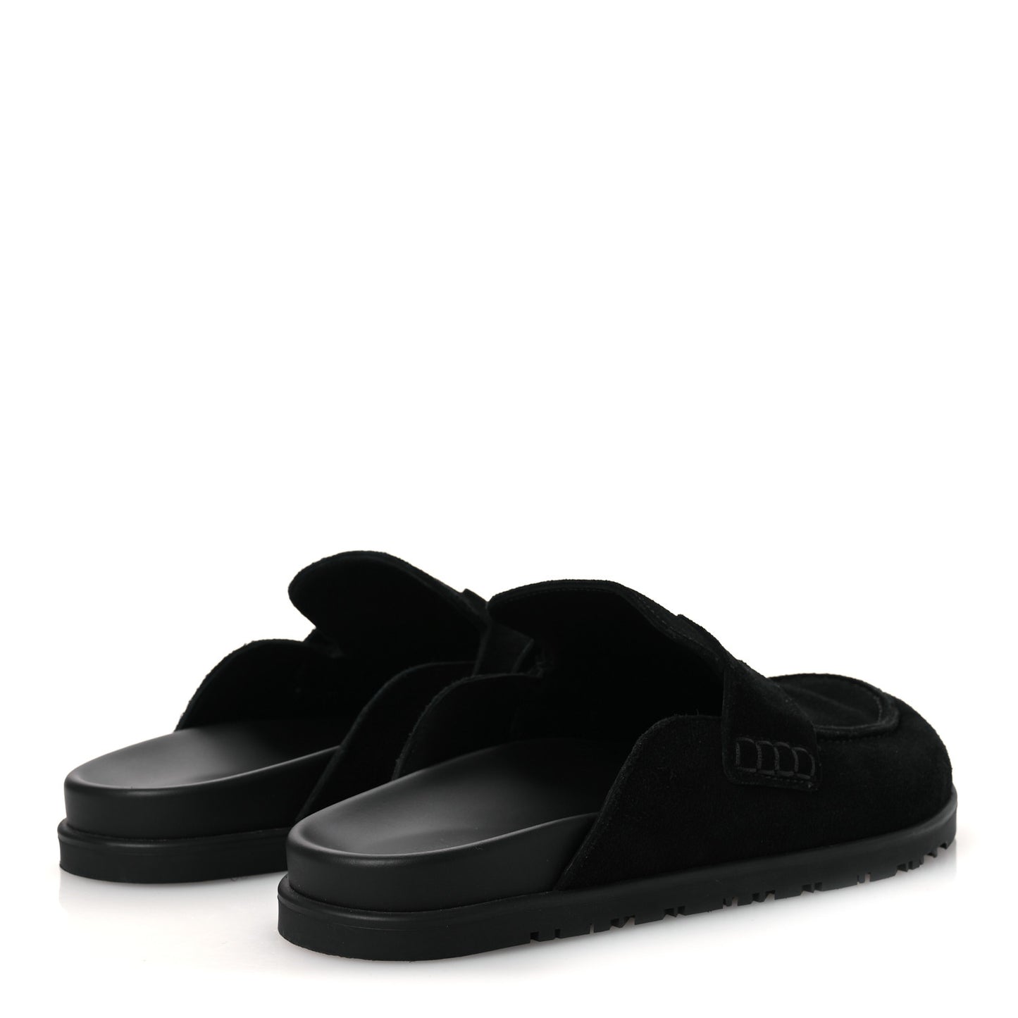 Suede Calfskin Go Mules 39 Black