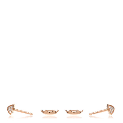 Hermes 18K Rose Gold Diamond Clou d'H Stud Earrings 3 of 5