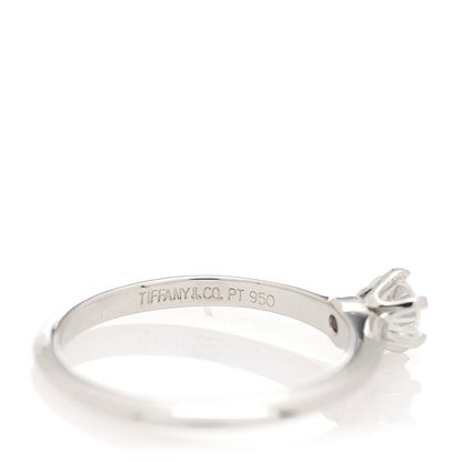 Tiffany Platinum Diamond .27ct Solitaire Engagement Ring 49 4.75 4 of 5