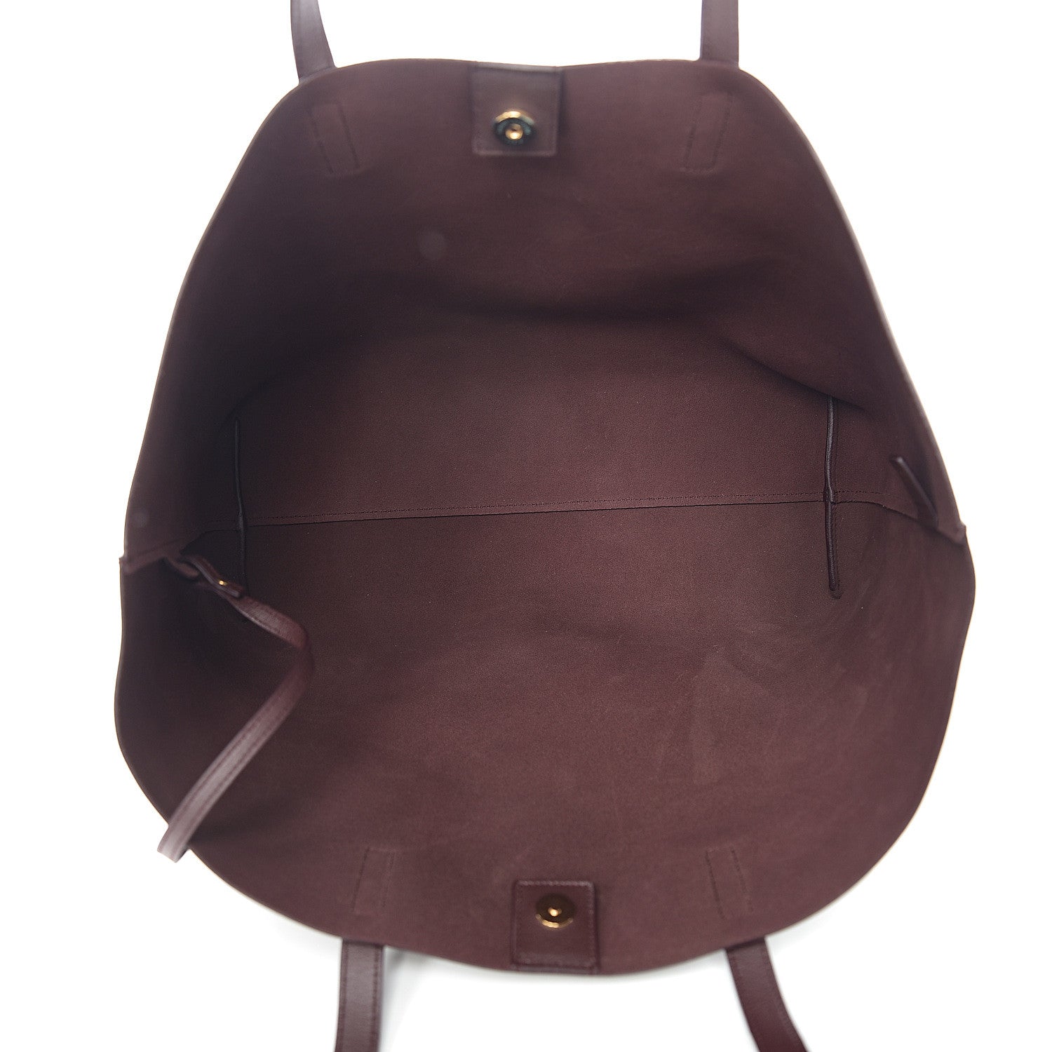 Saint Laurent Calfskin Large Shopping Tote Bordeaux 4 of 9